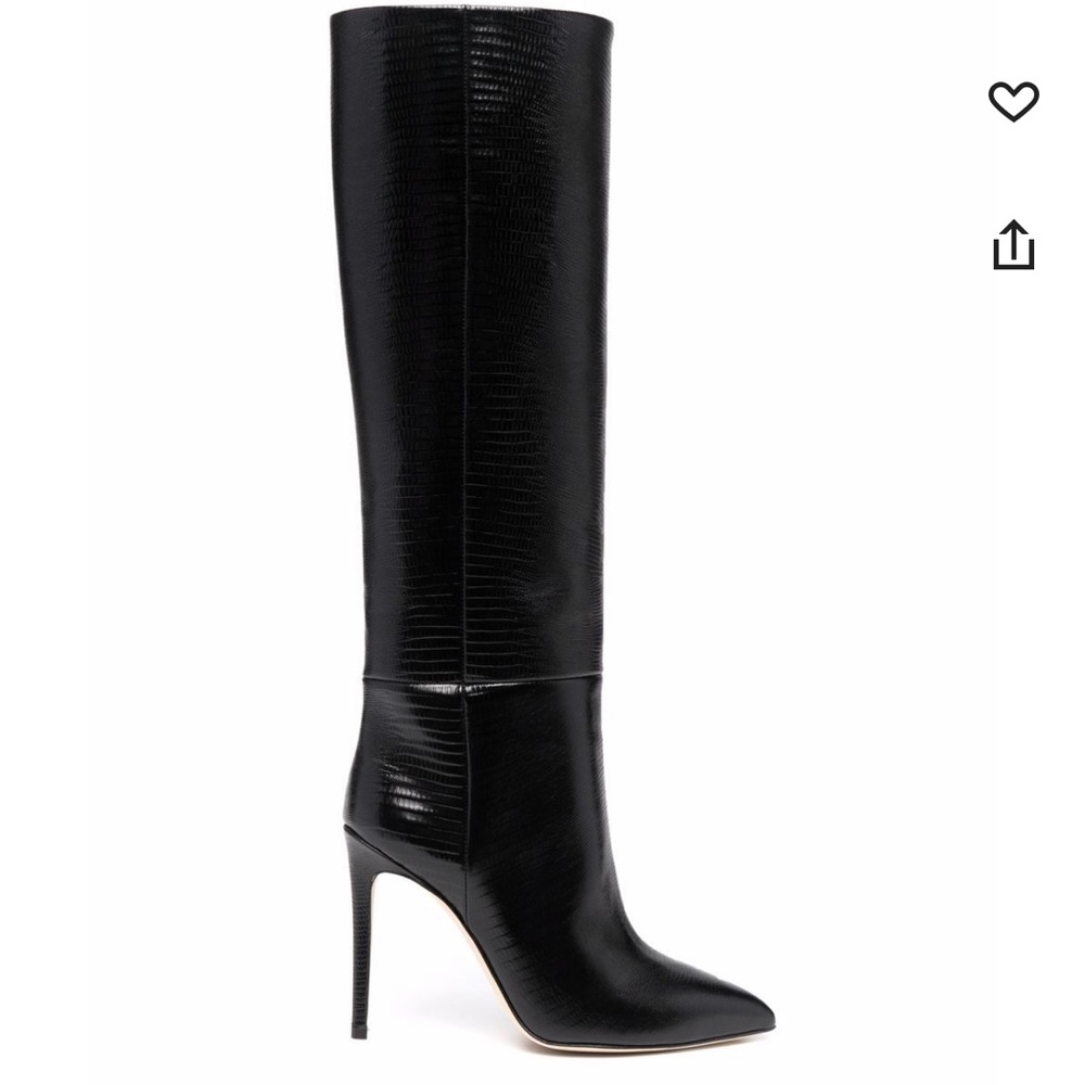Paris Texas
lizard skin-effect knee-high boots